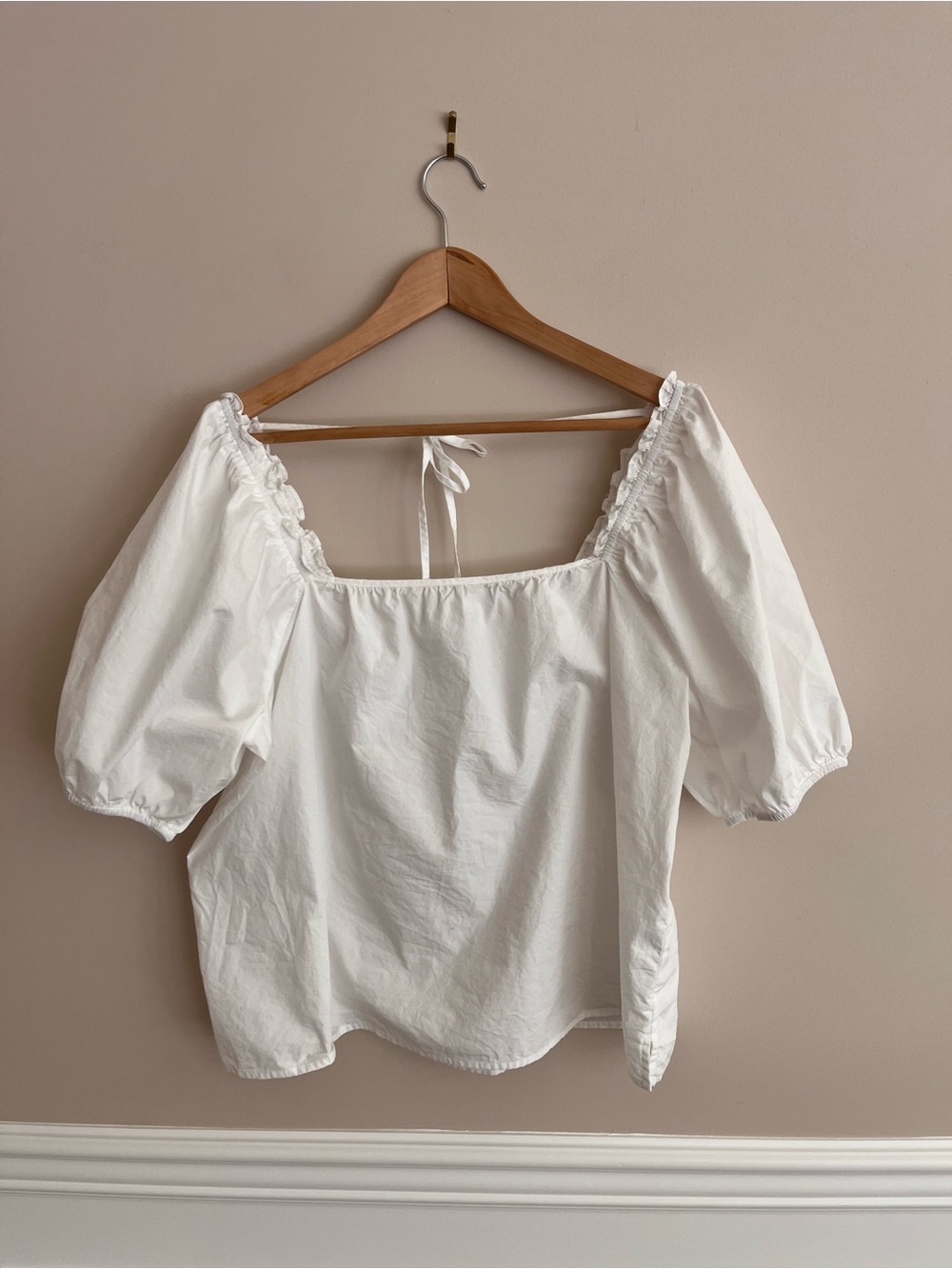 NINE WEST 100% cotton square neck top size XL